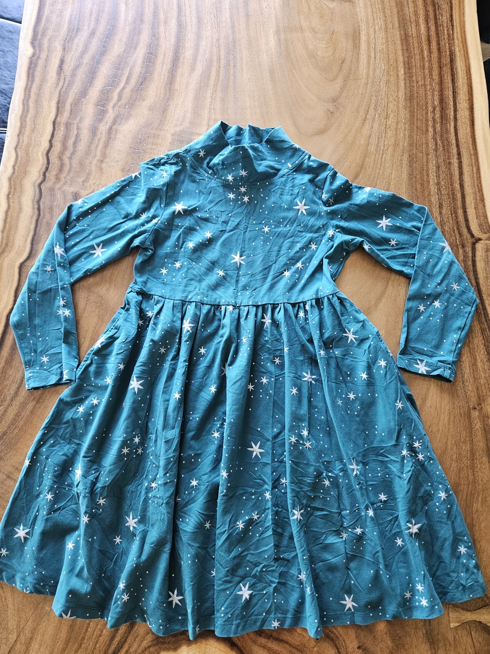 Hanna Andersson Star Print Long Sleeve Dress